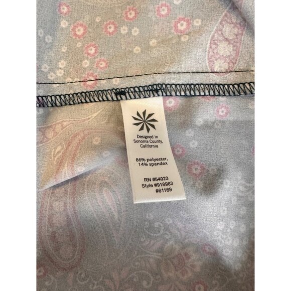 Athleta Dahlia Paisley Floral‎ Sleeveless Mini Dress Athletic Athleisure, Medium - Picture 6 of 8